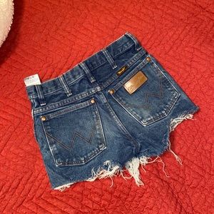 Vintage wrangler cutoffs